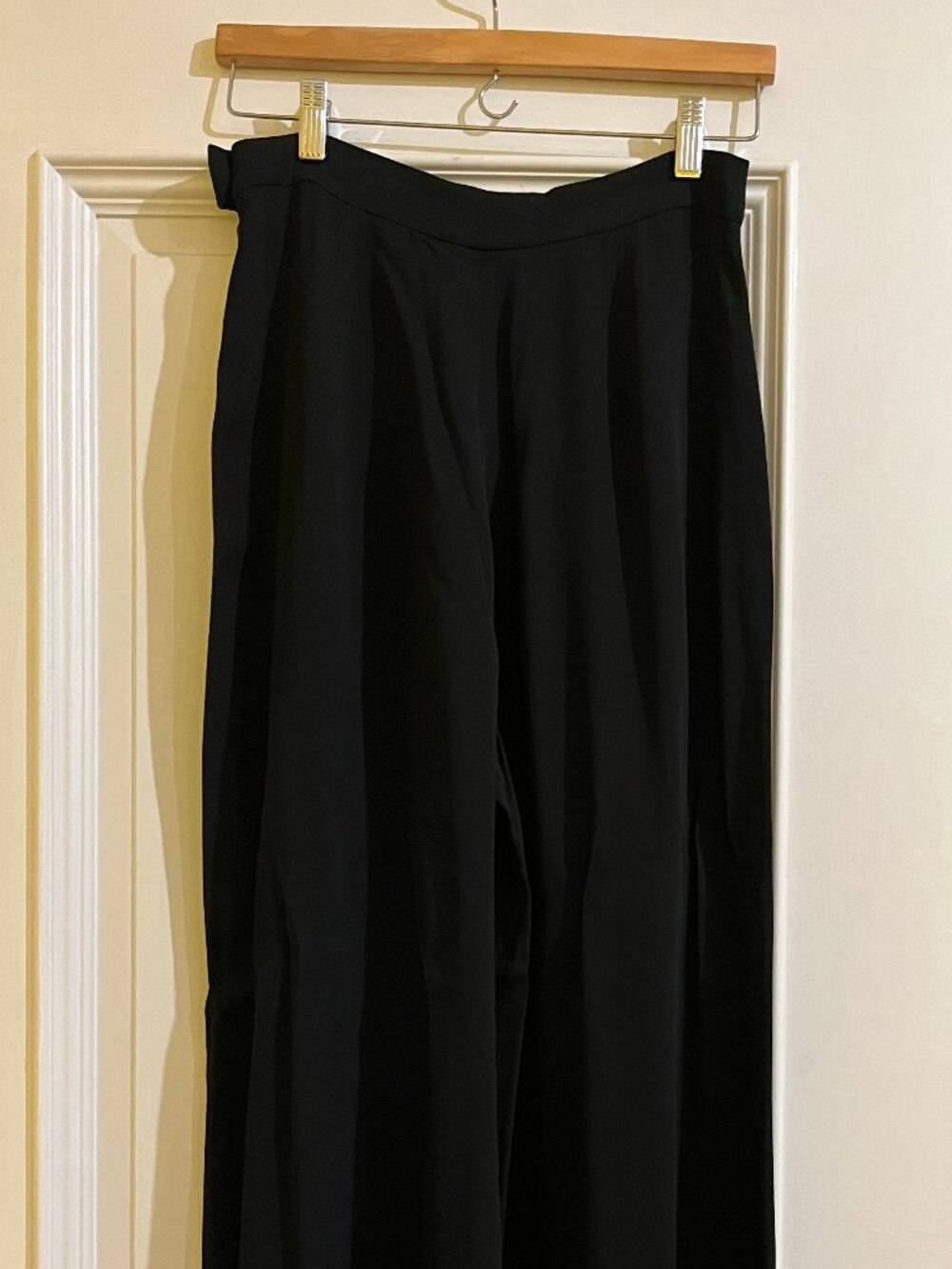 Vintage Max Mara Black Crepe Dress / Evening Pants, US Size 10